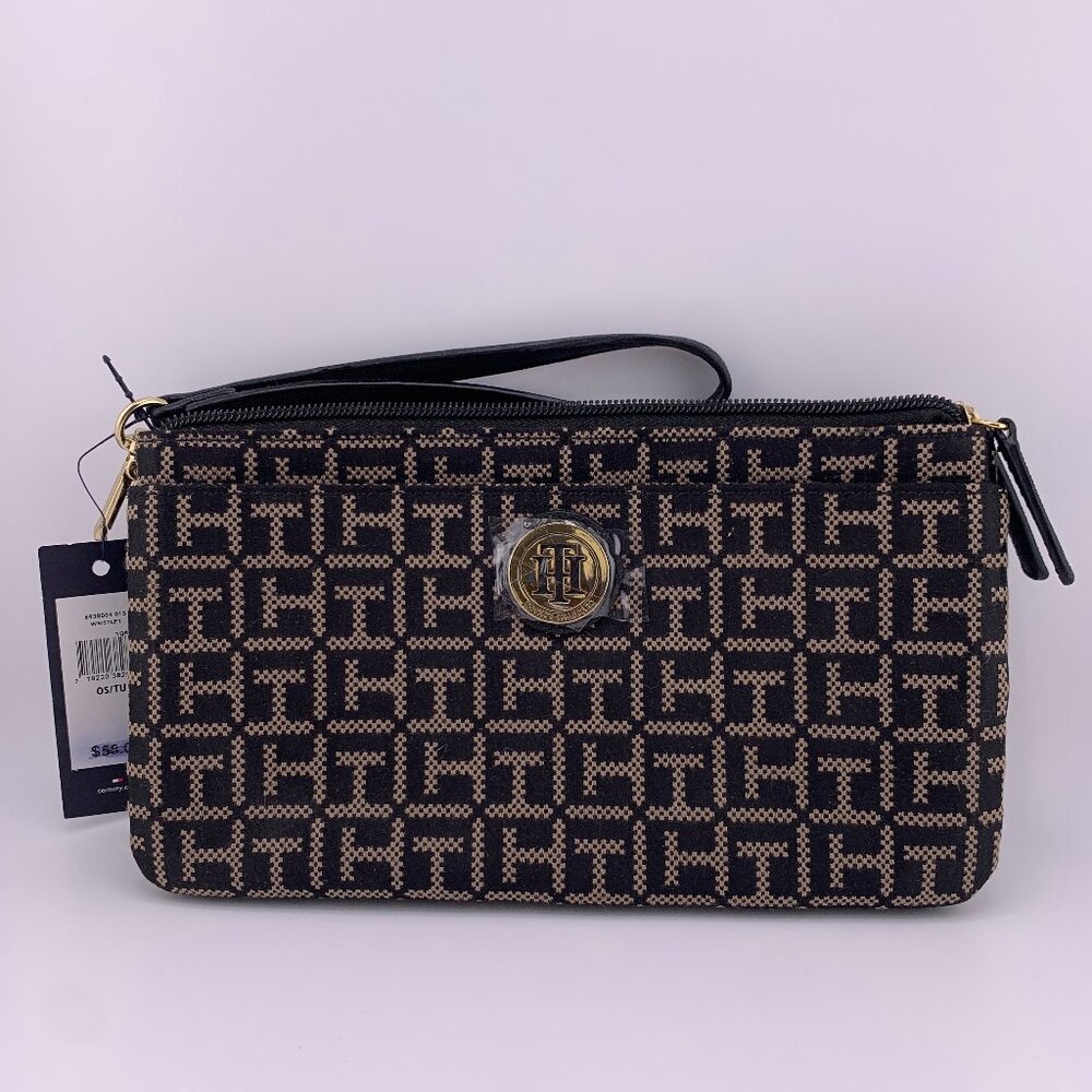 Tommy Hilfiger Signature Logo Wristlet Bag - New with Tags